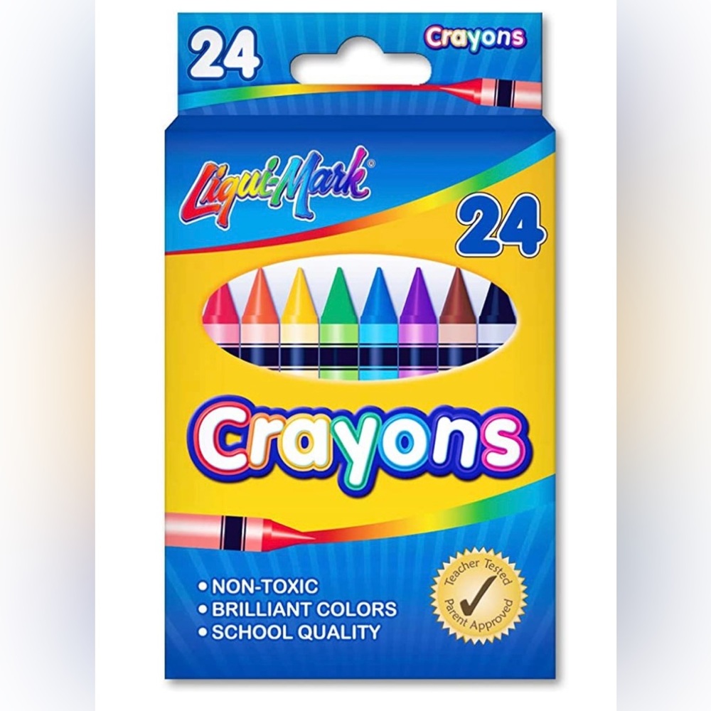 Brand New 24-pack Liqui-Mark Crayons In Assorted Colors